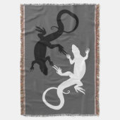 Lizard Couvertures D'Art Reptile Lizard Jetez Couv (devant Vertical)