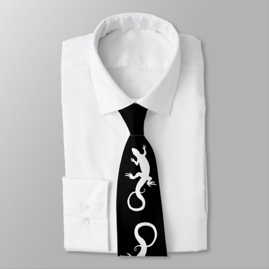 Lizard Cravate Cool Reptile Cadeaux Lizard Art Nec (Attaché)