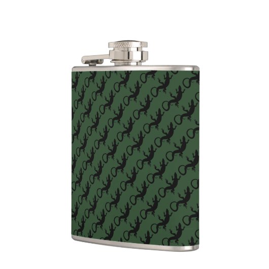 Lizard Flask Custom Reptile Lizard Art Drink Flask Heupfles (Links)