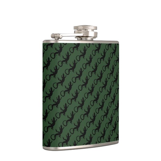 Lizard Flask Custom Reptile Lizard Art Drink Flask Heupfles (Rechts)