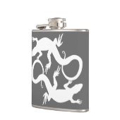 Lizard Flask Custom Reptile Lizard Art Drink Flask Heupfles (Links)