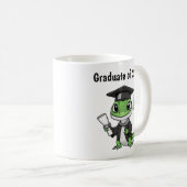 Lizard Gecko Afstuderen gepersonaliseerd Koffiemok (Voorkant rechts)