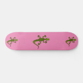 LIZARD GECKO PINK SKATEBOARD DECK (Horz)