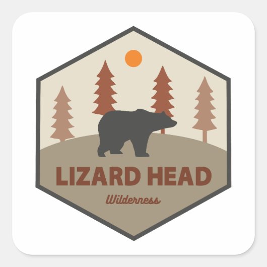Lizard Head Wilderness Colorado Beer Vierkante Sticker (Voorkant)