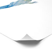 Lizard kleurrijke Waterverf Foto Afdruk (Hoek)