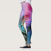 Lizard Leggings Rainbow Iguana Colorful Dragon (Links)