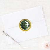 Lizard liefhebbers ontwerp ronde sticker (Envelop)