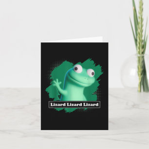 Lizard Lizard Elio Meme Funny Design T-shirt Kaart