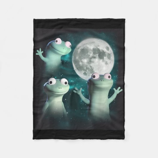 Lizard Lizard Funny Lizard Moon Trending Me Fleece Deken (Voorkant)