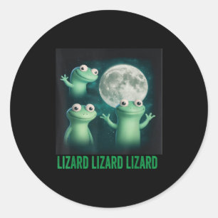 Lizard Lizard Funny Lizard Moon Trending Me Ronde Sticker