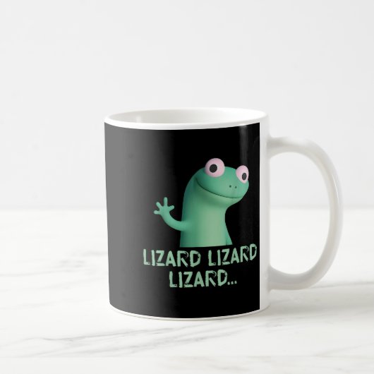 Lizard Lizard Funny Meme (2 kant) Koffiemok (Rechts)