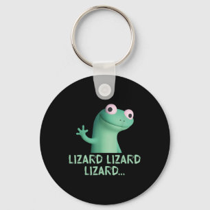Lizard Lizard Funny Meme (2 kant) Sleutelhanger
