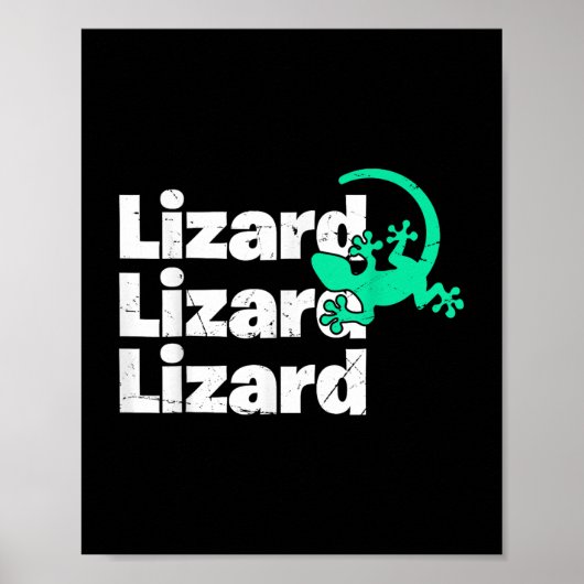 Lizard Lizard Funny Meme _2 Poster (Voorkant)