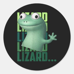 Lizard Lizard Funny Meme T-shirt_2.png Ronde Sticker