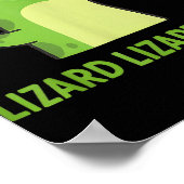 Lizard Lizard Funny Weirdcore Animal Meme G Poster (Hoek)