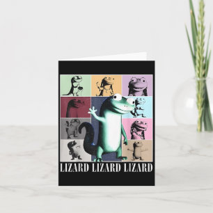 Lizard Lizard Meme Grappig Kaart