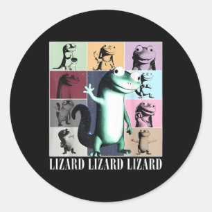 Lizard Lizard Meme  Grappig Ronde Sticker