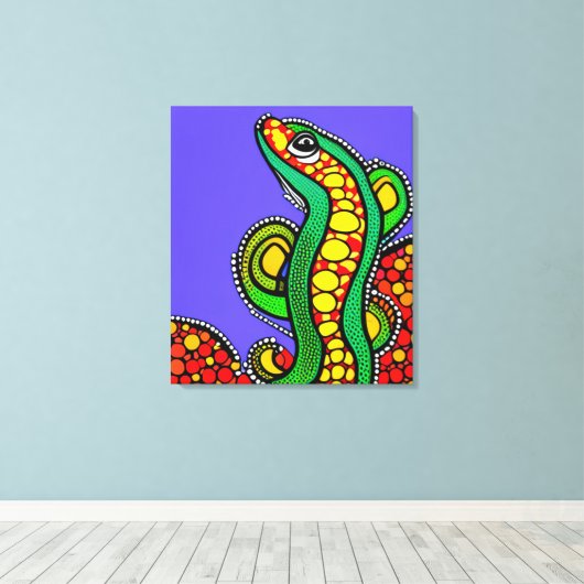 Lizard Love Canvas Afdruk (Insitu (Houten vloer))