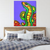 Lizard Love Canvas Afdruk (Insitu (Slaapkamer))