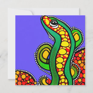 Lizard Love Feestdagenkaart