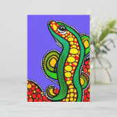 Lizard Love Feestdagenkaart (Staand voorkant)