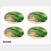 Lizard Lover Anole Book Sticker (Vel)