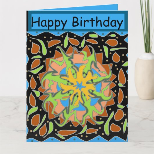 Lizard Mandala Kaart (Voorkant)