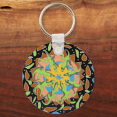Lizard Mandala Sleutelhanger (Voorkant)