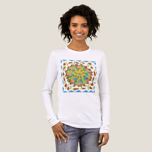 Lizard Mandala Tri-Blend Shirt (Voorkant)