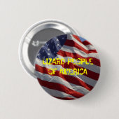 LIZARD MENSEN VAN AMERIKA RONDE BUTTON 5,7 CM (Voorkant /achterkant)