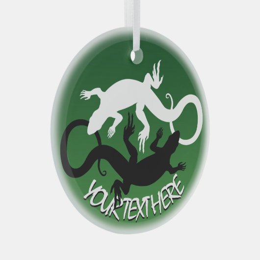Lizard Ornament Personalized Reptile Decorations (Voorkant Rechts)