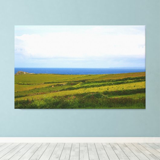 Lizard Peninsula Cornwall Engeland Canvas Afdruk (Insitu (Houten vloer))