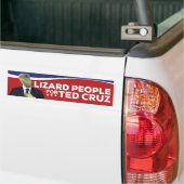Lizard People for Ted Cruz Bumpersticker (Op Truck)