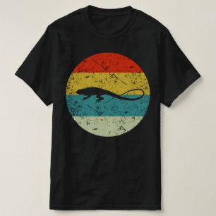 lizard retro  silhouette 70s t-shirt
