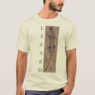 Lizard Sand Tan Southwest Animal Vertical Design T-shirt