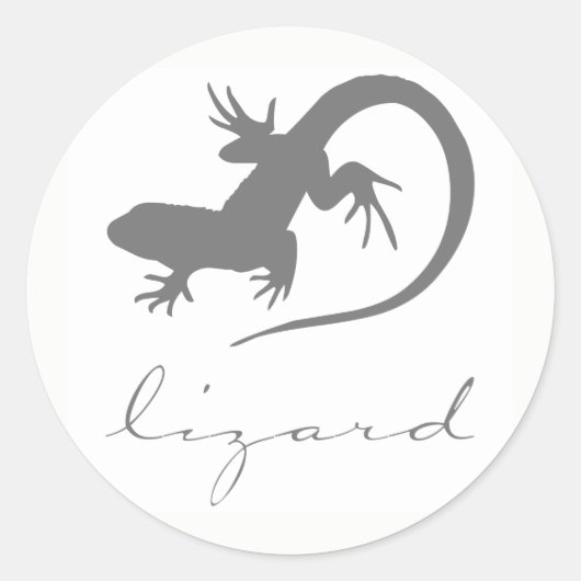 Lizard Silhouette Stickers (Voorkant)