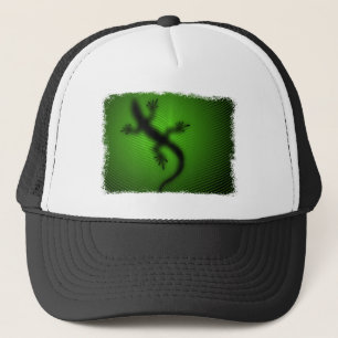 Lizard Silhouette Trucker Pet