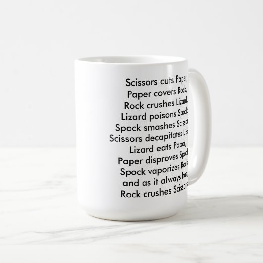 Lizard-Spock Rules Mok (Voorkant rechts)