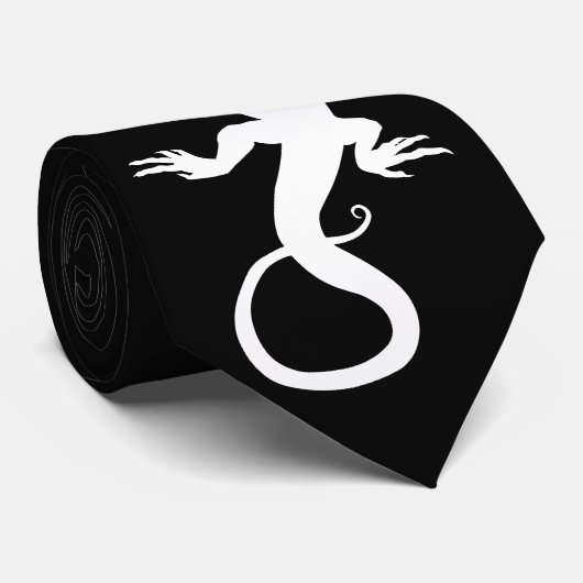 Lizard Stropdas Cool Reptile Gifts Lizard Art Neck (Opgerold)