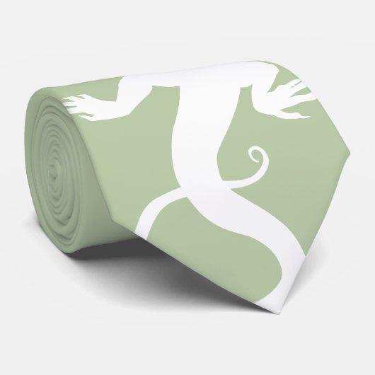 Lizard Stropdas Cool Reptile Gifts Lizard Art Neck (Opgerold)