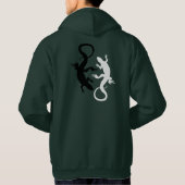 Lizard Sweat - shirt à capuche Reptile Art Hoded S (Dos)