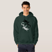 Lizard Sweat - shirt à capuche Reptile Art Hoded S (Devant entier)