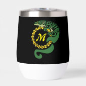 Lizard, un alligator tribal, qui serre un monogram (Avant)