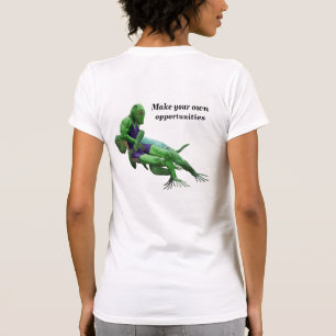 Lizard Warrior Lutte Sport Imaginaire Art T-shirt