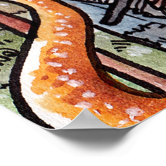 Lizard Warrior Poster (Hoek)