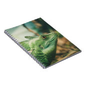Lizard watch close-up eye uitzicht notitieboek (Rechterzijde)