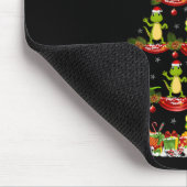 Lizard Xmas Verlichting Santa Lizard Kerstboom Muismat (Hoek)