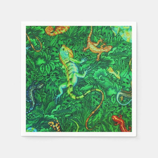 Lizards Batik Servetten (Voorkant)