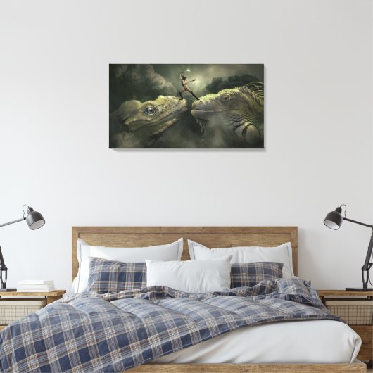 Lizards Canvas Afdruk (Insitu (Slaapkamer))