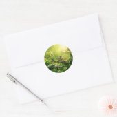 Lizards Frogs Oerwoud Reptielen Landschap Ronde Sticker (Envelop)